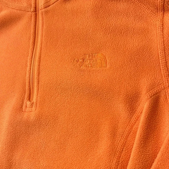 The North Face Fleece 1/4 Zip Pullover Tangerine Orange Size Small - Picture 6 of 15